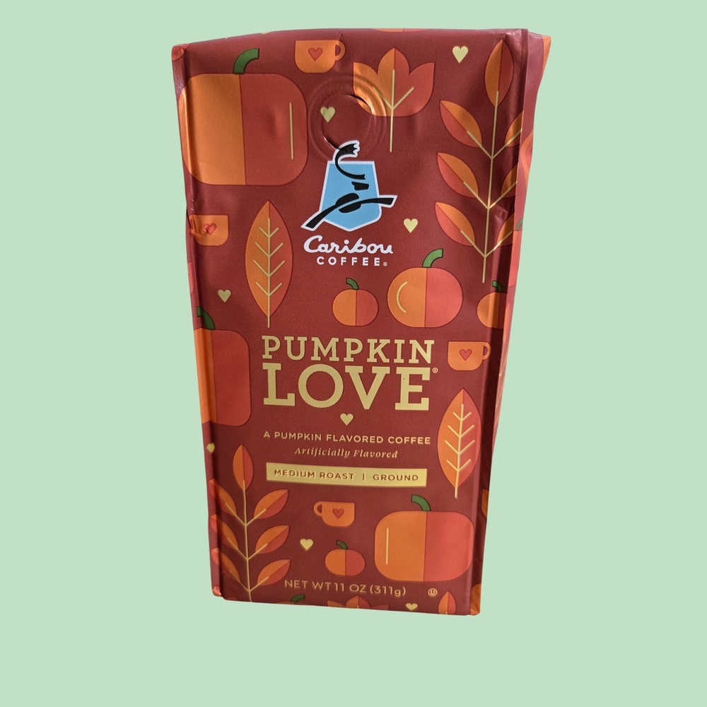 Caribou Coffee Pumpkin Love Medium Roast Ground Coffee 11oz Bag 015955